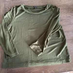 Ann Taylor XL long sleeve drape neck tee.